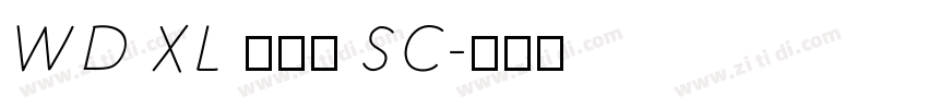 WD XL 滑油字 SC字体转换